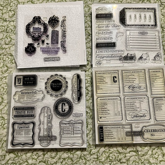 Close to My Heart Stamps Set of 4 - Picture 1 of 7